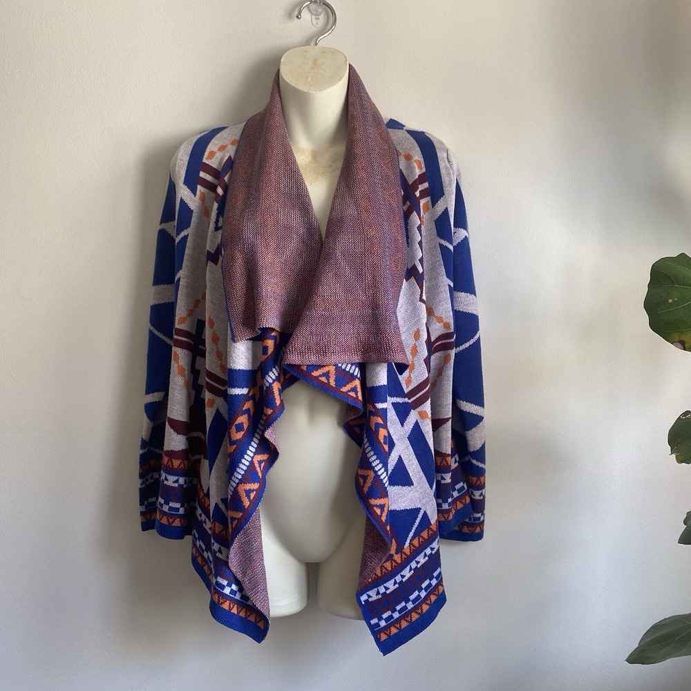 Flying Tomato Aztec Cardigan‎ Sweater Sz S